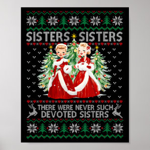 Sisters White Christmas Movie Xmas Snow Holiday Pa Poster