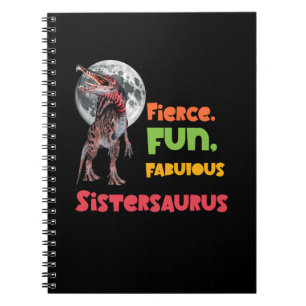 Sistersaurus Matching Sisters Dino Squad Design Notebook