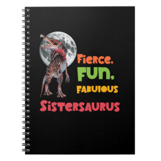 Sistersaurus Matching Sisters Dino Squad Design Notebook