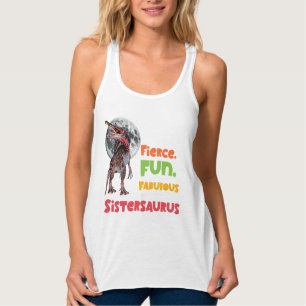 Sistersaurus Matching Sisters Dino Squad Design Singlet
