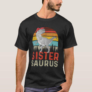 Sistersaurus Rex Dinosaur Family Matching Men Wome T-Shirt