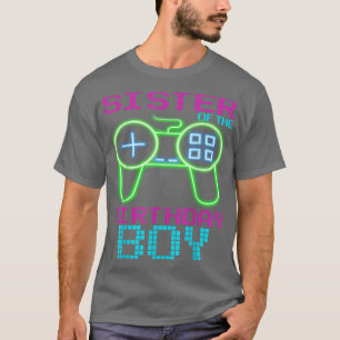Sisterss of thes Birthday Boys Matching Video Game T-Shirt