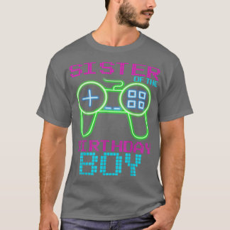 Sisterss of thes Birthday Boys Matching Video Game T-Shirt