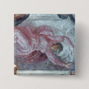 Sistine Chapel Ceiling 2 15 Cm Square Badge