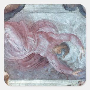 Sistine Chapel Ceiling 2 Square Sticker