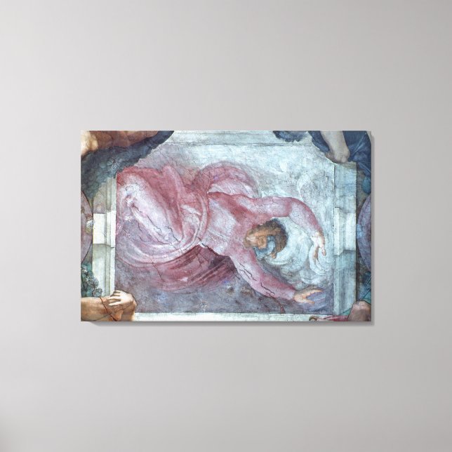 Sistine Chapel Ceiling 3 Canvas Print (Front)