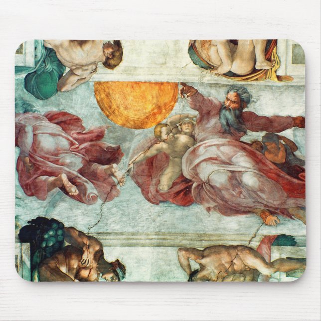Sistine Chapel Ceiling 3 Mouse Pad (Front)