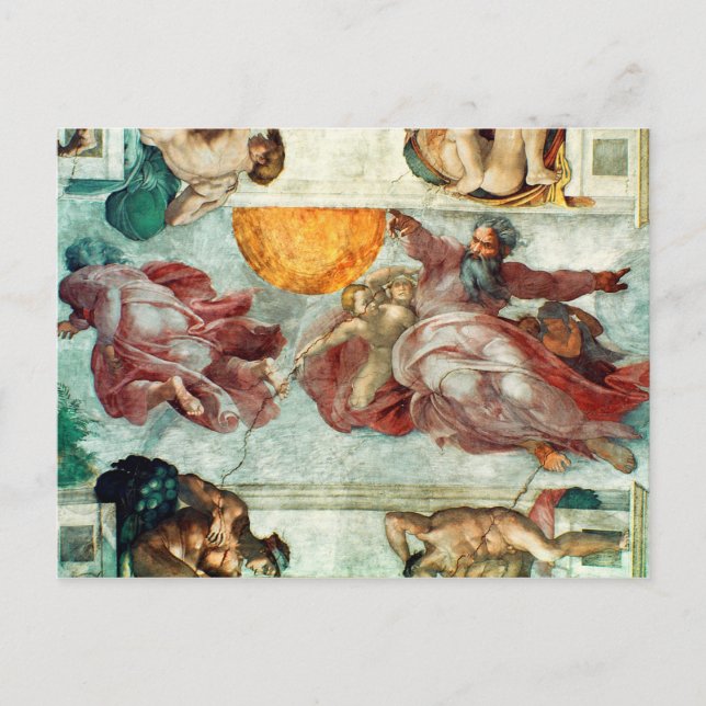 Sistine Chapel Ceiling 3 Postcard (Front)