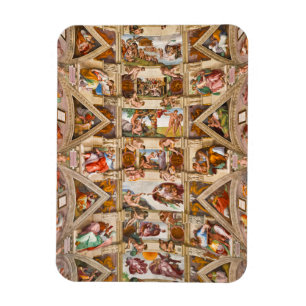 Sistine Chapel Ceiling by Michelangelo Buonarroti Magnet