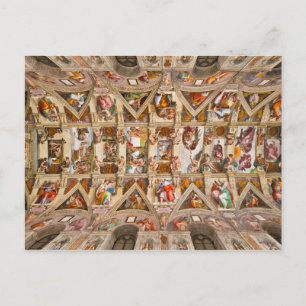 Sistine Chapel Ceiling by Michelangelo Postcard