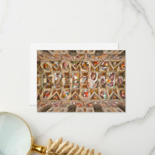 Sistine Chapel Ceiling by Michelangelo Thank You Card