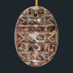Sistine Chapel Ceiling Ceramic Tree Decoration<br><div class="desc">For more like this, visit ... where conscientious quality is our mandate, and each work has been carefully selected in regards to historical impact, as well as importance within the individual artist's oeuvre... ... where every scan has been uploaded at a minimum of 5000x5000 pixels, and 300 dpi... suitible even...</div>