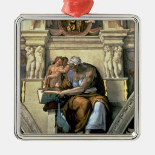Sistine Chapel Ceiling: Cumaean Sibyl, 1510 Metal Tree Decoration