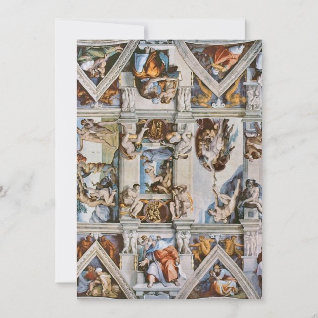 Sistine Chapel Ceiling Michelangelo Invitation (Front)