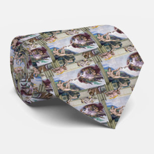 "Sistine Chapel ceiling" , Michelangelo Tie