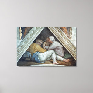 Sistine Chapel Ceiling: The Ancestors of Christ Canvas Print