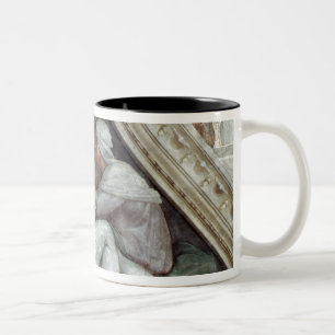 Sistine Chapel Ceiling: The Ancestors of Christ Two-Tone Coffee Mug
