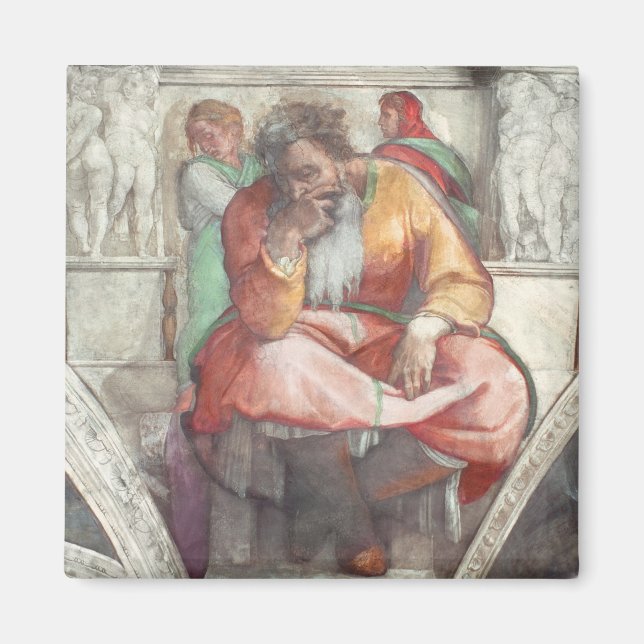Sistine Chapel Ceiling: The Prophet Jeremiah Magnet (Front)