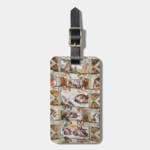 Sistine Chapel Michelangelo - Vatican, Rome, Italy Luggage Tag