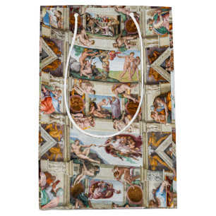 Sistine Chapel Michelangelo - Vatican, Rome, Italy Medium Gift Bag