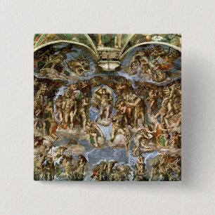 Sistine Chapel: The Last Judgement, 1538-41 15 Cm Square Badge