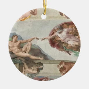 Sistine Chapel Vatican Ceramic Tree Decoration