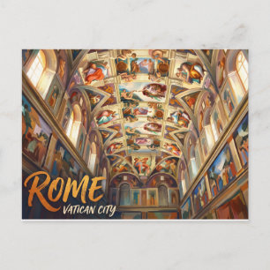 Sistine Chapel Vatican City Postcard