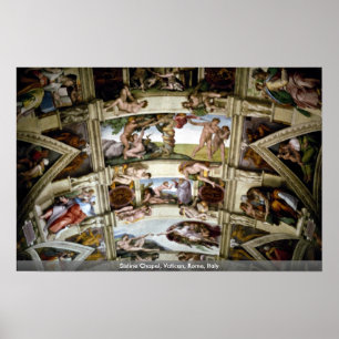 Sistine Chapel, Vatican, Rome, Italy Poster