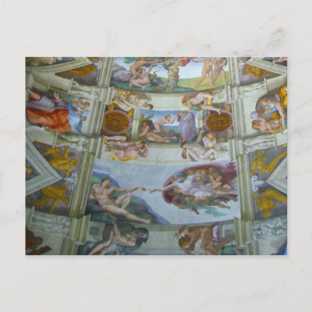 sistine detail hand postcard (Front)
