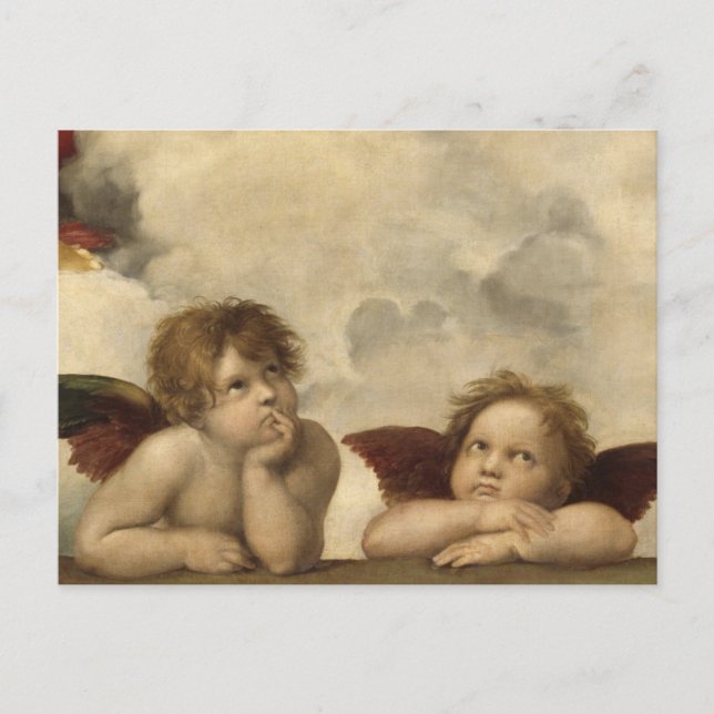 Sistine Madonna Angels by Raphael Postcard (Front)