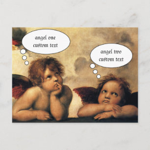 Sistine Madonna Angels by Raphael Sanzio Postcard