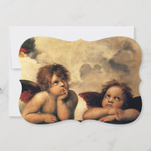 Sistine Madonna Angels by Raphael Wedding Invitation