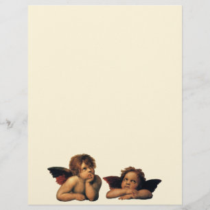 Sistine Madonna, Angels detail by Raphael Sanzio