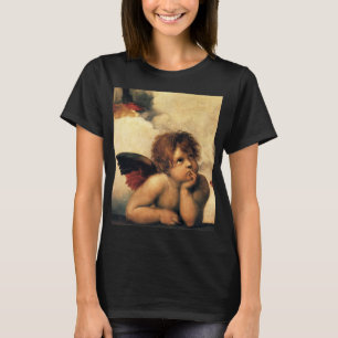 Sistine Madonna, Angels detail by Raphael T-Shirt