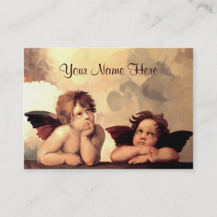 Sistine Madonna Cherubs Raffaelo Sanzio Business Card