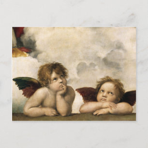 Sistine Madonna Detail, Raphael Postcard