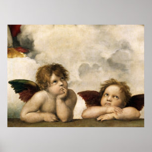 Sistine Madonna Detail, Raphael Poster