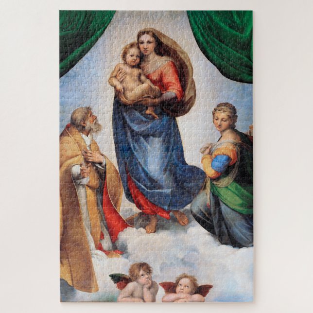Sistine Madonna, Raphael Jigsaw Puzzle (Vertical)