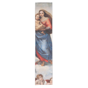 Sistine Madonna, Raphael Short Table Runner