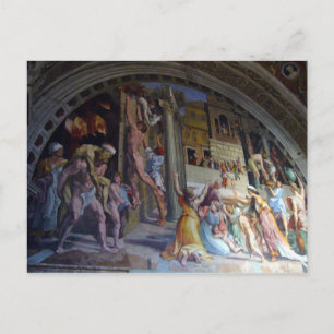 sistine mural postcard