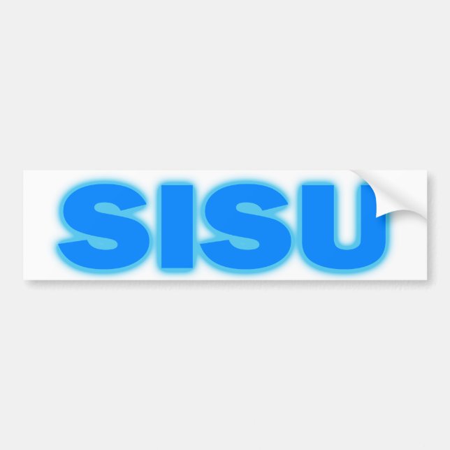 Sisu Bumper Sticker Upper Peninsula MI Finland (Front)