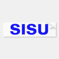 Sisu Bumper Sticker Upper Peninsula MI Finland