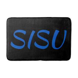 SISU Finnish Sauna Bath Mat (Black; Alt Font)