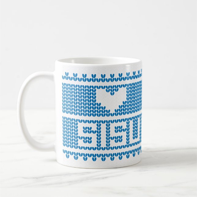 Sisu Heart Knit Mug 2 (Left)