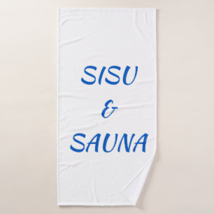 SISU & Sauna Finnish Bath Towel (White)