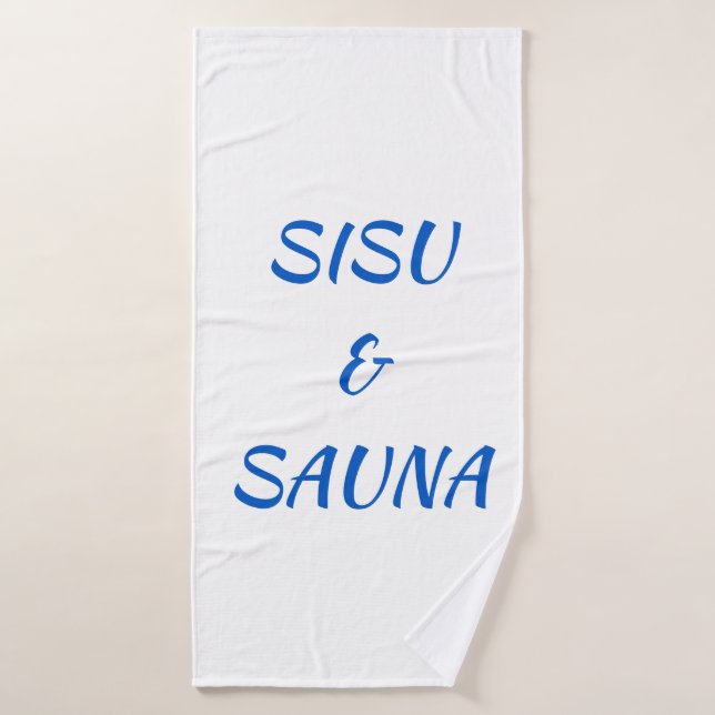 SISU & Sauna Finnish Bath Towel (White) (Bath Towel)
