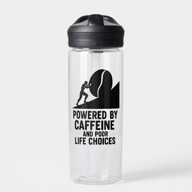 Sisyphus Coffee Grind Funny Sarcastic Quote Mug Water Bottle (Front)