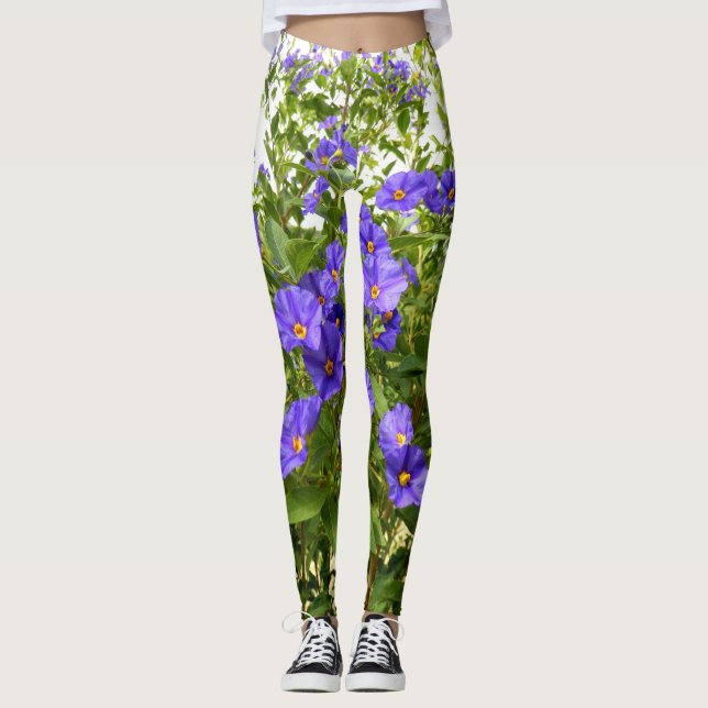 Sisyrinchium Angustifolium Leggings (Front)