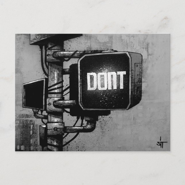 SIT "DON'T" POSTCARD (Front)