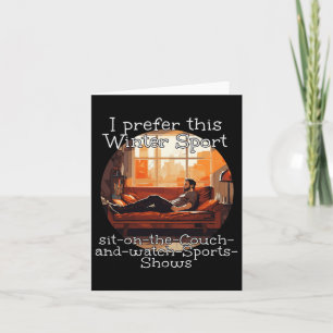 Sit On The Couch And Watch Sports Shows Costume Fo Card
